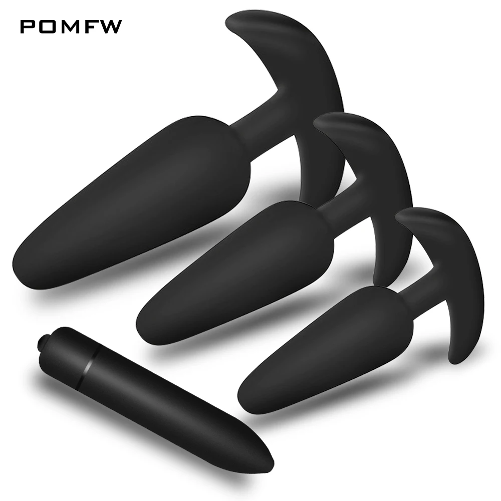 Weiche-Silikon-gr-e-Anal-Plug-Anal-Plug-Butt-abnehmbarer-Stimulator ...