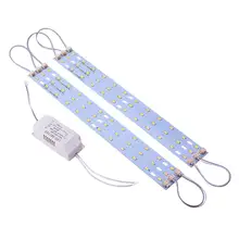 Othmro 1 шт. 5730 SMD СВЕТОДИОДНЫЙ алюминиевый потолочный светильник 36 Вт/24 Вт/32 Вт/30 Вт/12 Вт теплый белый 3000 К длина 31 см/40 см/52 см