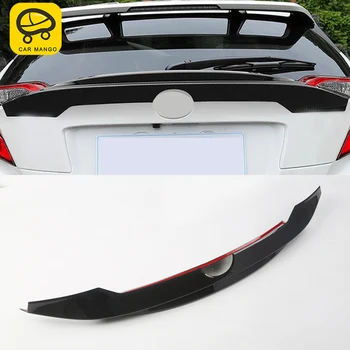 

CARMANGO for Toyota C-HR 2018-2020 Car Styling Rear Trunk Spoiler Lip Tail Wing Trim Cover Frame Sticker Exterior Accessories