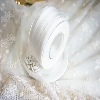 

4mmx10m/roll ins style wedding ribbon 100% pure silk embroidery ribbon thin taffeta silk edge ribbon Anya Ribbon Handcraft