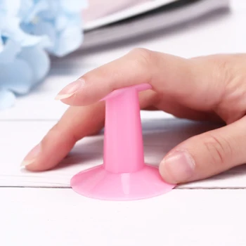 

1pcs Soft Nail Art Pink Finger Support Stand Rest Holder For Gel Polish 3D Flower Painting Drawing Coating Salon Accessories