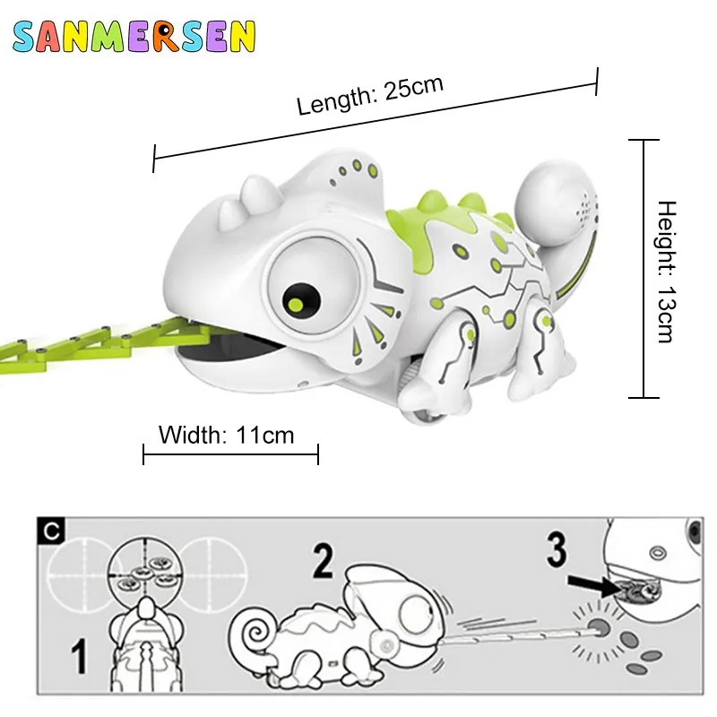 Controle Remoto Camaleão Brinquedo Robô Dinossauro Brinquedos Mutável Luz Modelo Eletrônico Inteligentes Crianças Presente 11 inteligentes crianças presente