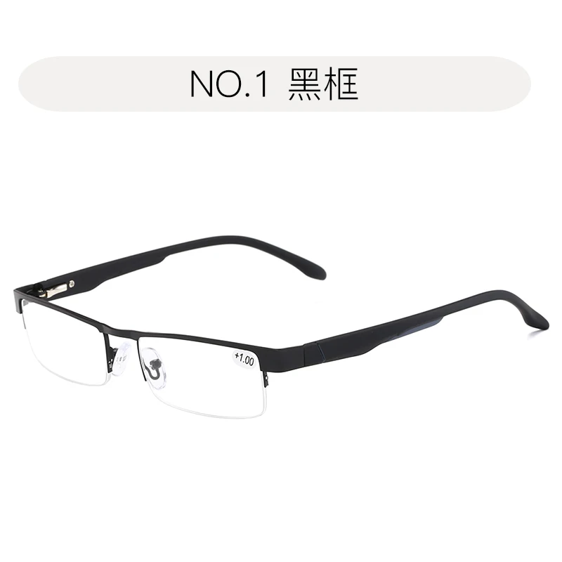 Сплав, очки для чтения, мужские, высокое качество, бизнес очки, дальнозоркость, очки по рецепту+ 0,75+ 1,25+ 1,5+ 1,75+ 5,0 - Цвет линз: N131--A1