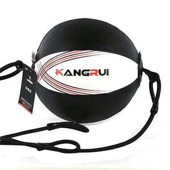 

Double End Punch Bag Round Adult PU Leather Gym Bodybuilding Raising Reaction Reflex Training Workout Boxing Speed Ball Hanging