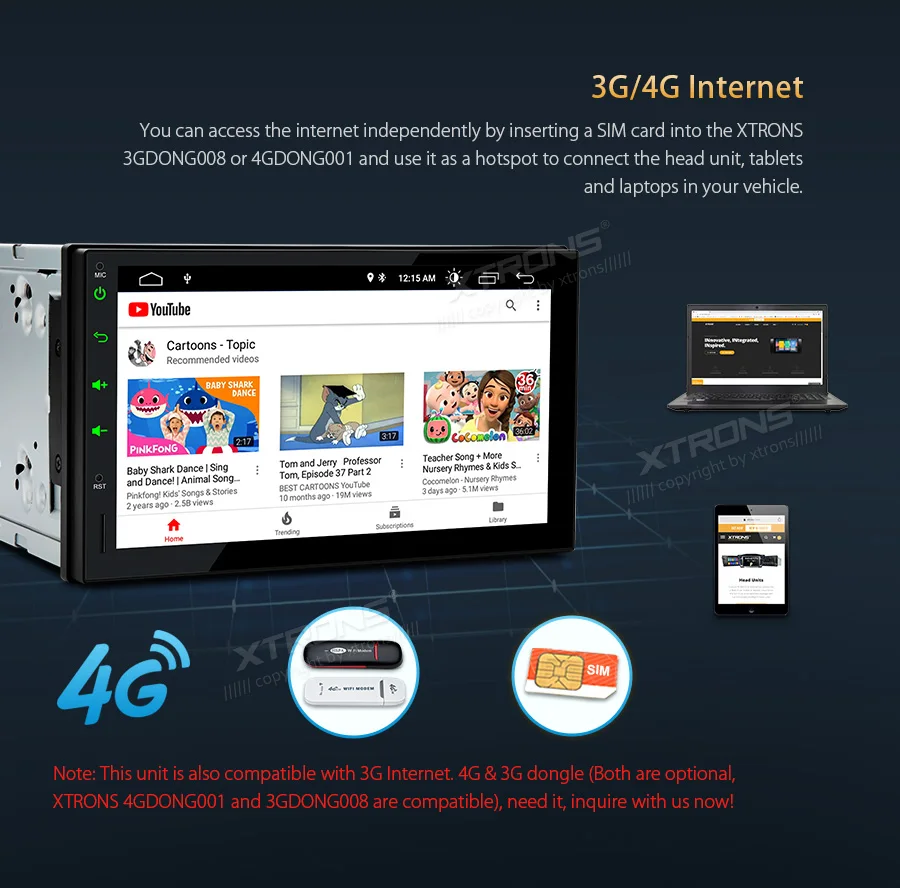 Excellent XTRONS Universal 7" Head Unit Android 9.0 Car Multimedia Player Radio Stereos 1080p Video Steering wheel GPS RCA OBD NO DVD 11