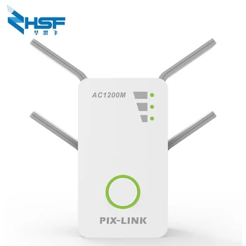 

Wireless Wifi Repeater 1200Mbps Router WiFi Extended Signal Enhancer Wireless Repeater AC Dual Band 2.4 / 5GHz Wi-Fi AP