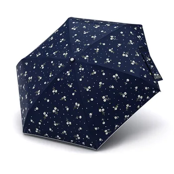 

Floral half-fold umbrella ultra-light sun umbrella girl vinyl sunshade umbrella