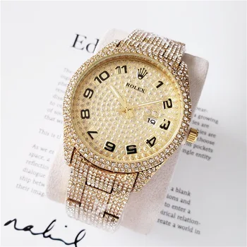

Rolex- Men's luxury steel watchband wrist Watch New fashion quartz watch Gift Limited edition men's Watch Ord42
