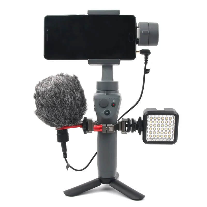 Для DJI Osmo Mobile 2 ручной карданный комплект крепление Горячий башмак клип заполняющий свет держатель микрофона Штатив Адаптер кольцевой ключ