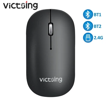 

VicTsing PC272 Bluetooth Wireless Mouse Silent Computer Mice Ergonomic Portable Design With USB Receiver 2400 DPI For PC Laptop