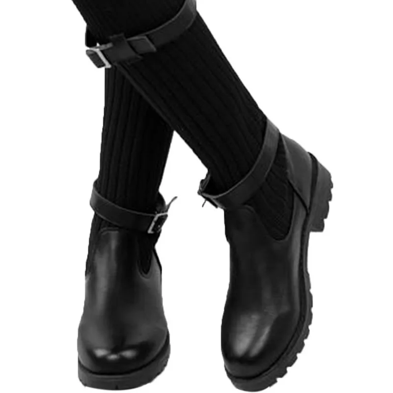 Puimentiua/женские облегающие высокие сапоги; модные замшевые женские ботфорты на высоком каблуке со шнуровкой; обувь больших размеров;