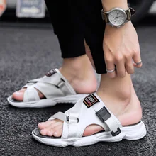 Мужские сандалии; коллекция года; сезон лето; стиль; модные шлепанцы; нескользящие износостойкие сандалии