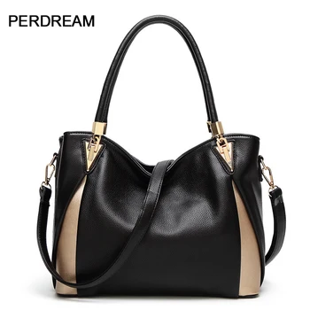 

Women's bag new European and American wild messenger tote bag simple fashion soft leather shoulder bag portable