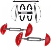 2Pc Portable Mini Shoes Stretchers Adjustable Shoe Support Solid Red Shoe Expander Width Extender Shoe Tree Keeper Men Women