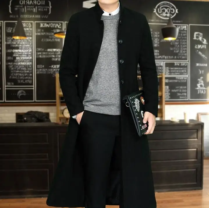 ネット販促品 メンズロングスーツコート 韓国風 スリムカラー 長袖 膝丈 トレンチコート ファッショナブル 個性 M 4xl 純正オンライン Ongoing Southloopmarket Com
