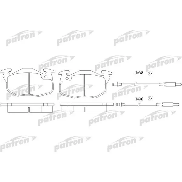 Disc brake pads front CITROEN: AX 87-97 C15 84-05 |