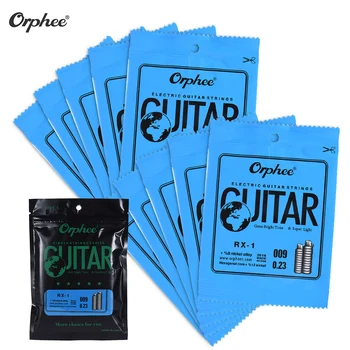 

Orphee RX-1 Single String Replacement for Electric Guitar 1st E-String (.009) 10-Pack Nickel Alloy Super Light Tension