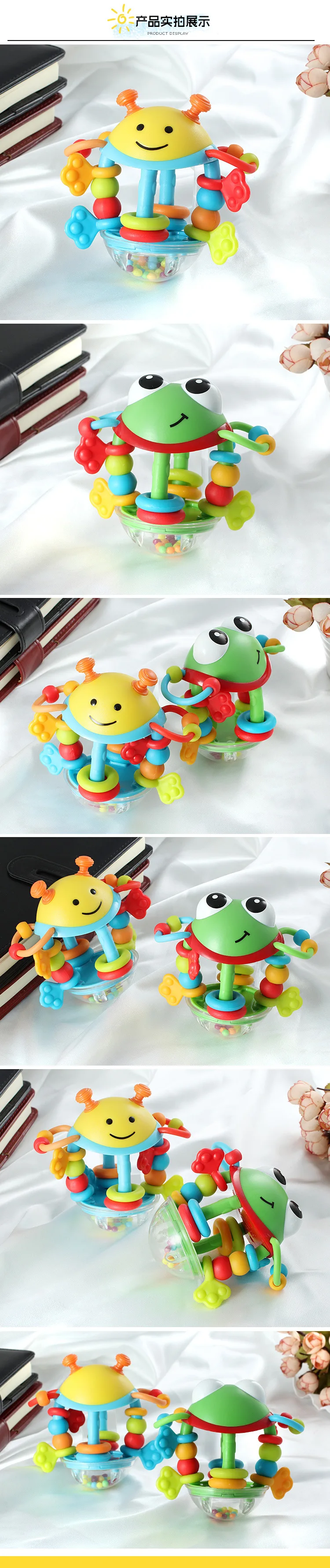 Newborn Soft Baby Toys 0-12 Months Animal Baby Rattle Hanging Bed Bell Crib Rattles Toys Educational Stroller Toy