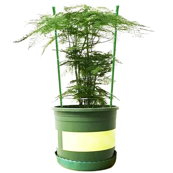 

4 Pack Tomato Cages, Portable Plant Support Cages with Self Watering Spikes and Clips