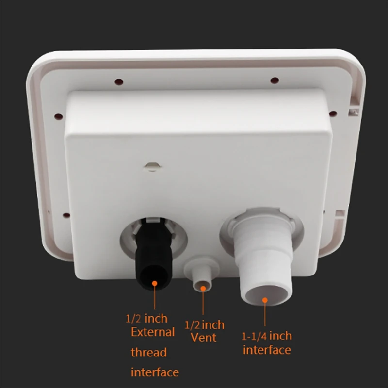 New White Gravity City Water Inlet Fill Dish Hatch Lock For Rv Trailer