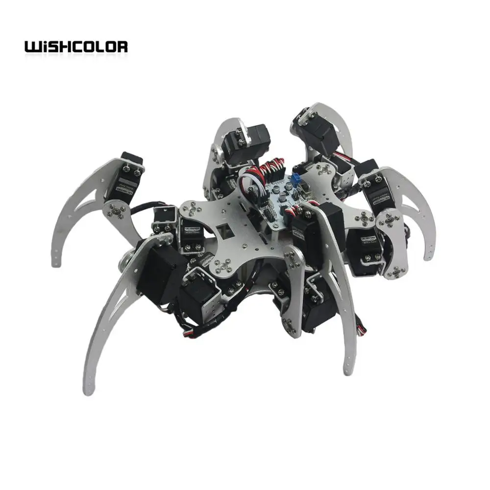 Controller Full Set MG996R Servos 18DOF Aluminium Hexapod Spider Six Legs Robot Kit | Электроника
