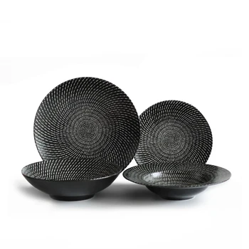 

Tableware Ceramic Dinner Plate Set Dish 8/10 Inch Porcelain Cute Dessert Plate Dinnerware Plate Western Steak Straw Hat Plate