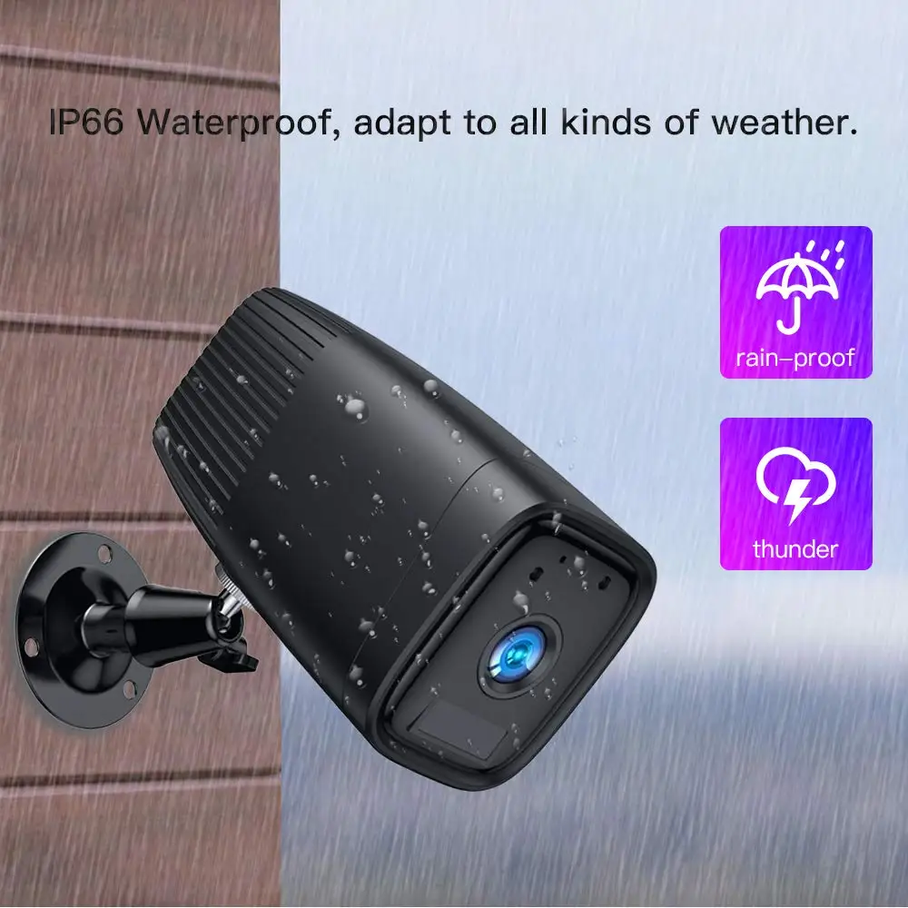  WIFI Rechargeable Battery Camera 1080P Security CCTV Camera Motion Detect Night Vision IP66 Waterrp - 4.00024E+12