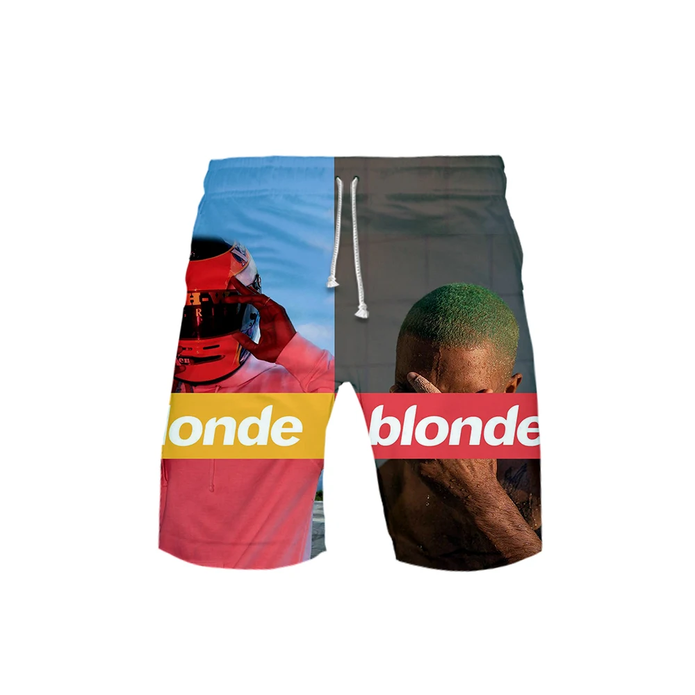F.T в стиле «хип-хоп» группы странное будущее «R& B», «Певец рисунок Frank Ocean Объёмный рисунок(3D-принт) летние мужские модные Шорты популярная Повседневная летняя обувь Шорты