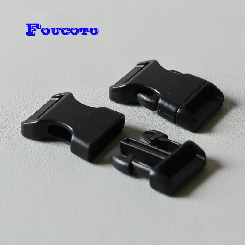 

plastic side release buckle snap clip clasp hook 20mm webbing DIY dog collar paracord backpack accessories safety belt buckle