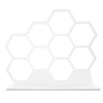 

Bedroom Home Desktop Space Saving Wooden Free Standing Earrings Holder Ear Studs 9 Compartments Storage Rack Display Hanger