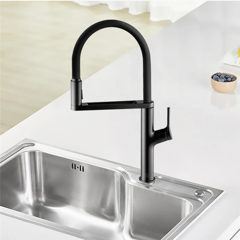 DABAI Kitchen Sink Faucet With Pre Riser Sprayer 300 Rotating Arm 2 Spray Mode Vanity Sinks Mixer Tap Crane from youpin