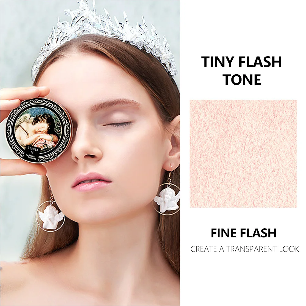 Pele em pó x o Museu Zeesea Britânico Anjo Cupido Coleção Solto pó Óleo-controle Maquiagem Rosto Corretivo Suave Cosméticos 2 High Quality Beleza e saúde