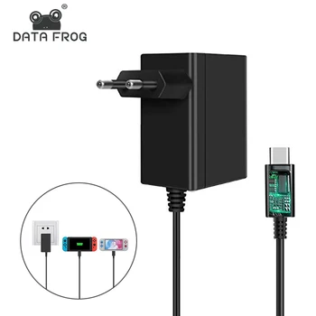 

DATA FROG EU/US Plug AC Adapter Charger for Nintendo Switch NS Game Console Wall Travel Home Charging USB Type C Power Supply