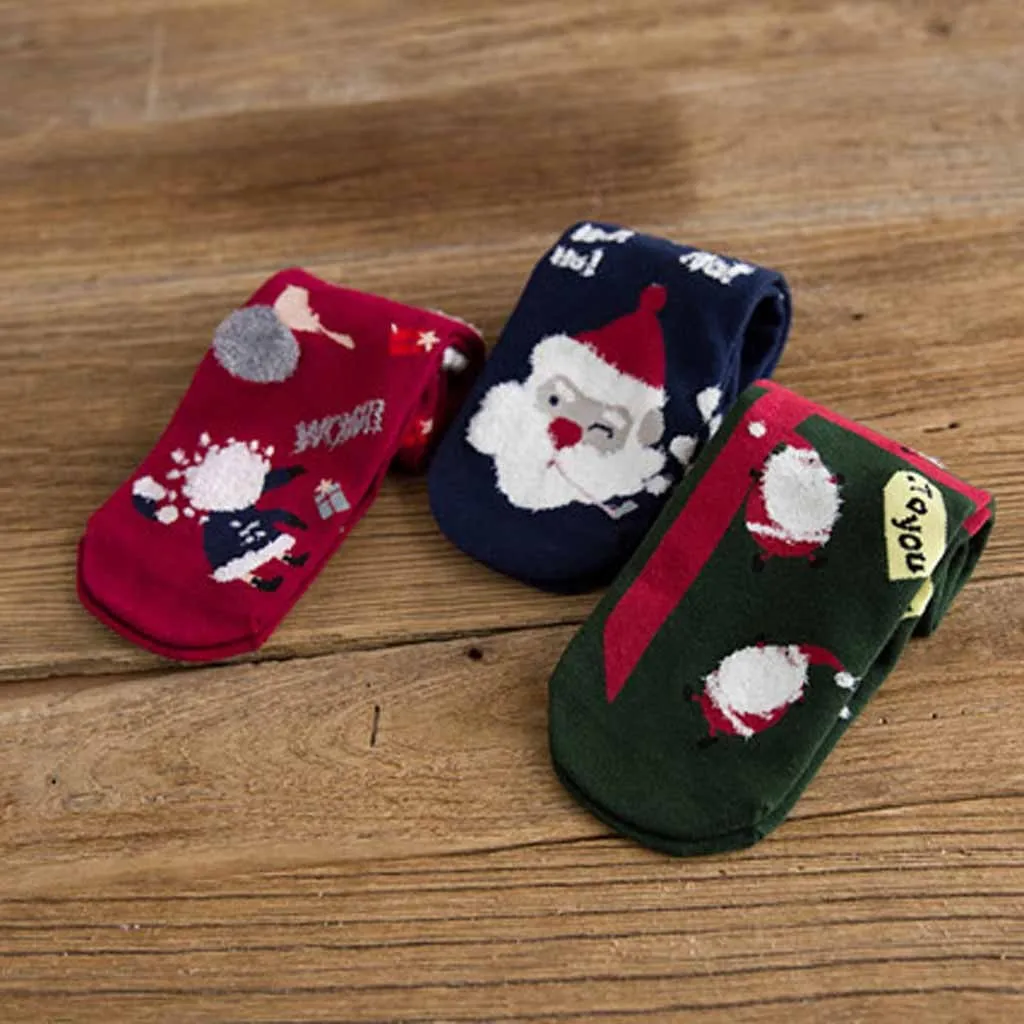 Различные варианты теплых носков, набор женских хлопковых рождественских носков, милые носки со снежинками, повседневные носки, домашние носки-тапочки# j8