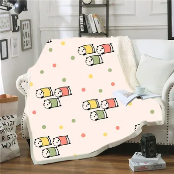 

Animals Sherpa Blanket Cartoon Panda Throw Blanket Home Fleece Blanket For Bedroom Blanket For Kids Adults Fluffy Blanket