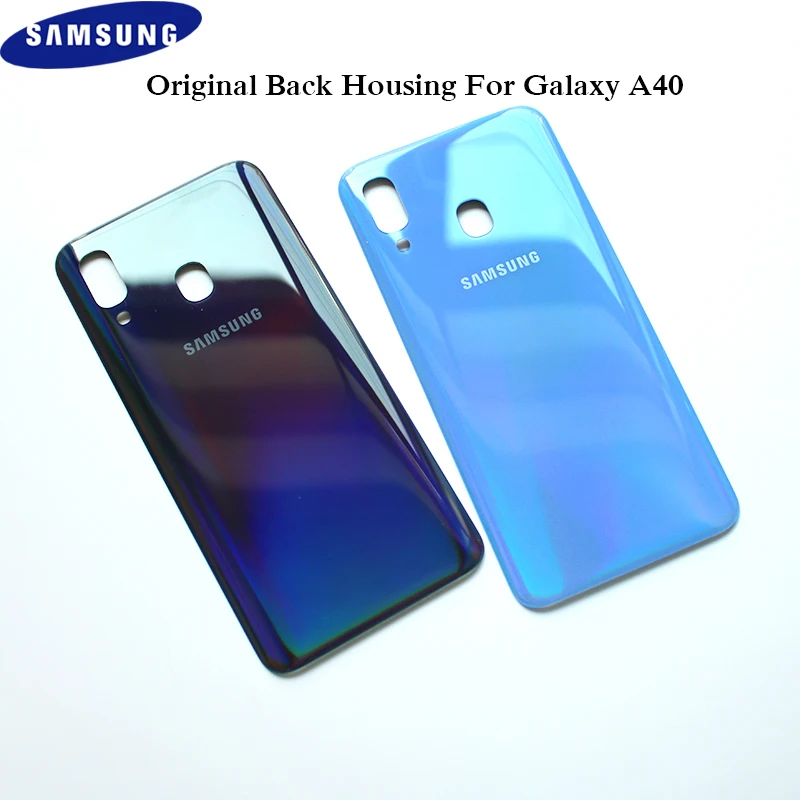 Оригинальный аккумулятор Samsung Galaxy A40 задняя крышка запасной защитный чехол для с