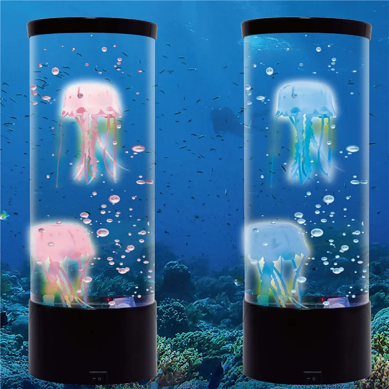 LED Jellyfish Lamp Bedside Night Light Color Changing Jellyfish Tank Aquarium Led Lamp Relaxing Mood Lights Lava Lamp Kids Gifts LED Jellyfish Lamp Bedside Night Light Color Changing Jellyfish Tank Aquarium Led Lamp Relaxing Mood Lights Lava Lamp Kids Gifts