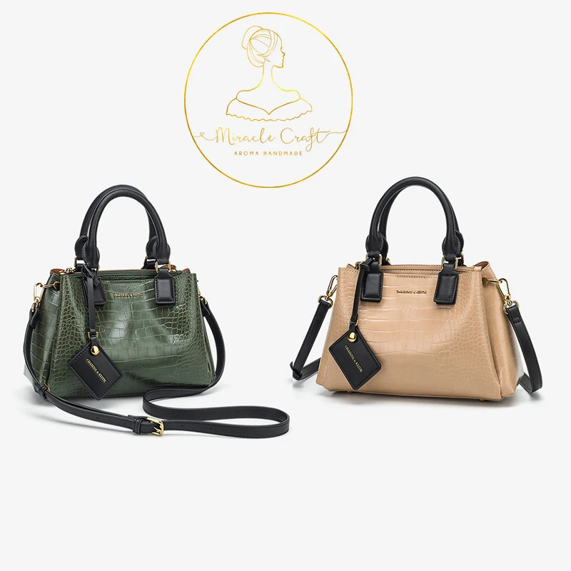

2020 Female Crossbody Bag Crocodile Pattern Large Capacity Handbag Contrast Color Women's Shoulder Bag