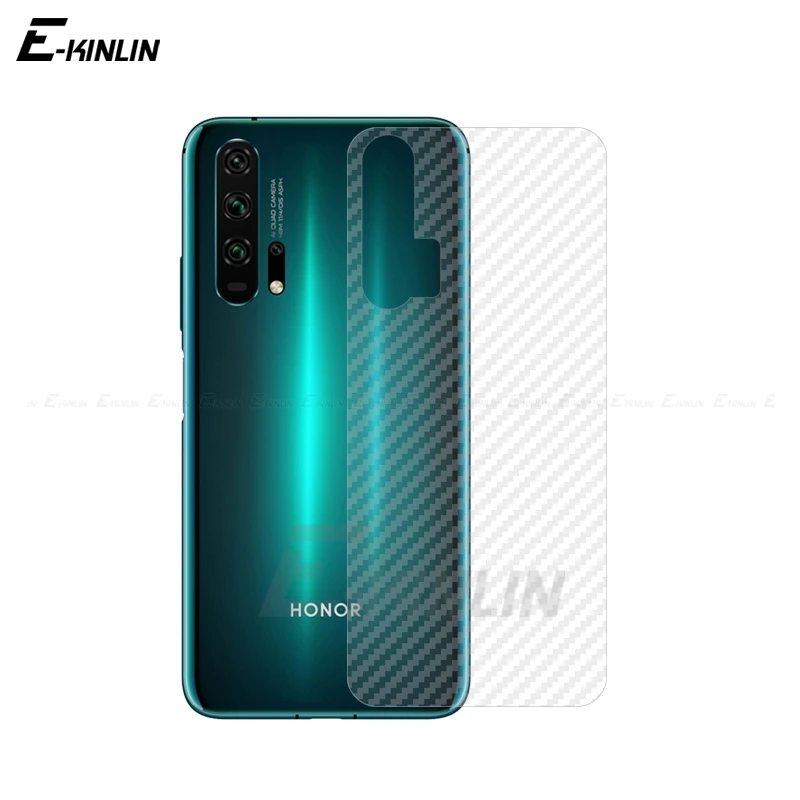 Прозрачная мягкая задняя пленка из углеродного волокна для HuaWei Honor 20S 10i 20i View 10 20 30 Pro 8 V9 Play Lite, защита заднего экрана, не стекло