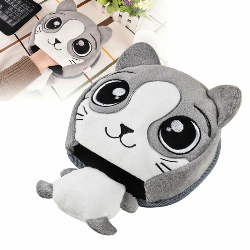 Хит, USB Коврик для мыши с подогревом, коврик для мыши, теплый зимний коврик для мыши, USB порт, маузе, грелка для рук, с ремешком на руку, для компьютера, ноутбука