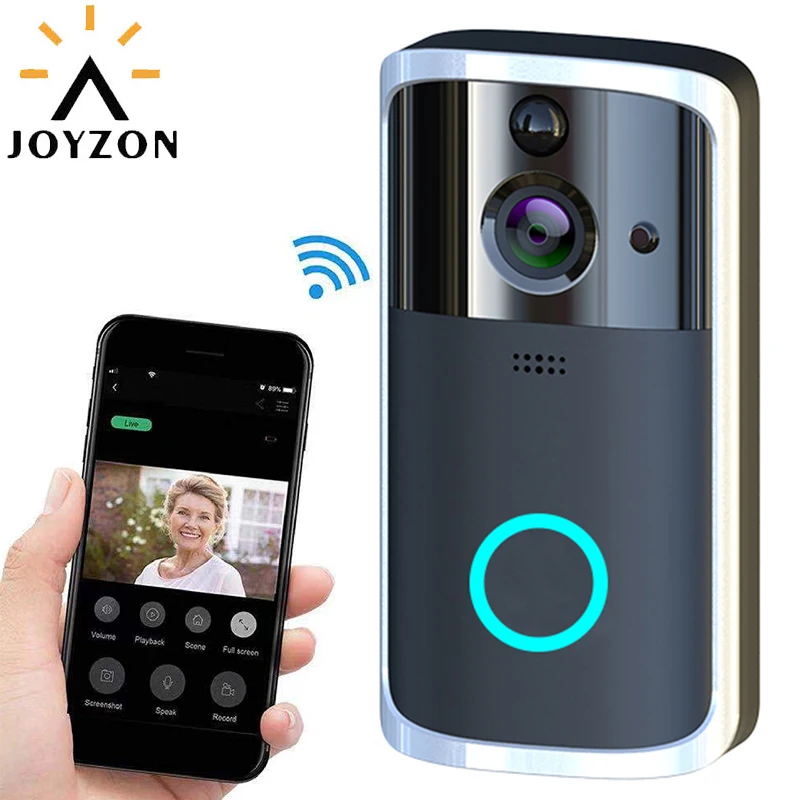 Hot sell WIFI Doorbell Video Door Intercom 720P HD Wireless Smart Home IP Bell Camera Security Alarm IR Night Vision | Безопасность и