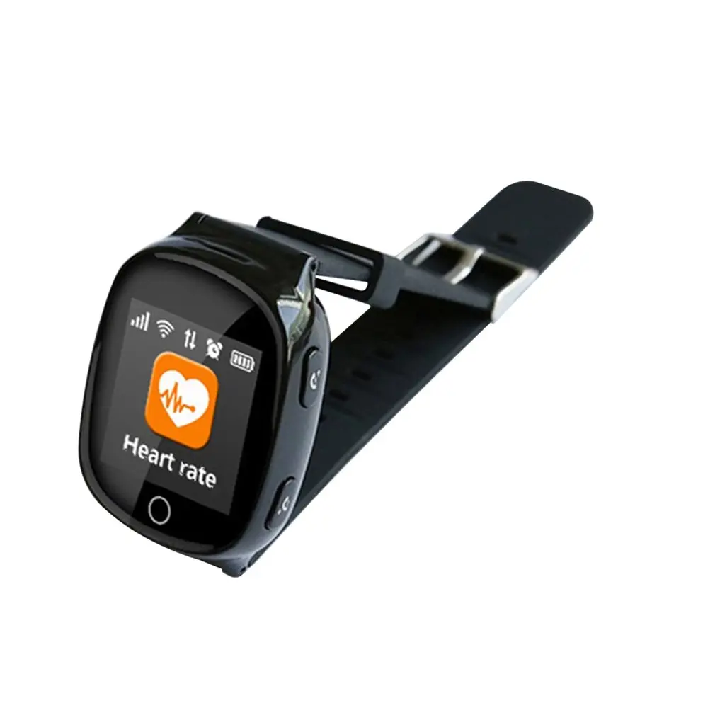 

D100 Elderly Smart Watch Heart Monitor With Alarm Function Anti-lost GPS + LBS + Wifi Tracking For IOS Android Watches