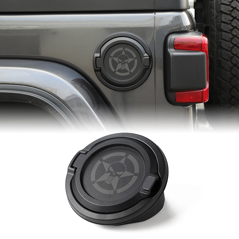 Pentagram skull BAWA крышка бака для Jeep Wrangler JL+ ABS Автомобильный газовый топливный бак крышка для Jeep Wrangler JL внешние части - Цвет: Pentagram skull