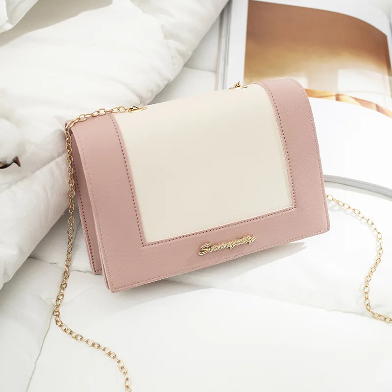 

Manufacturers Direct Selling 2019 Summer New Style Korean-style Contrast Color Fashion Shoulder Bag Lady Trend Flip Wallet Shoul
