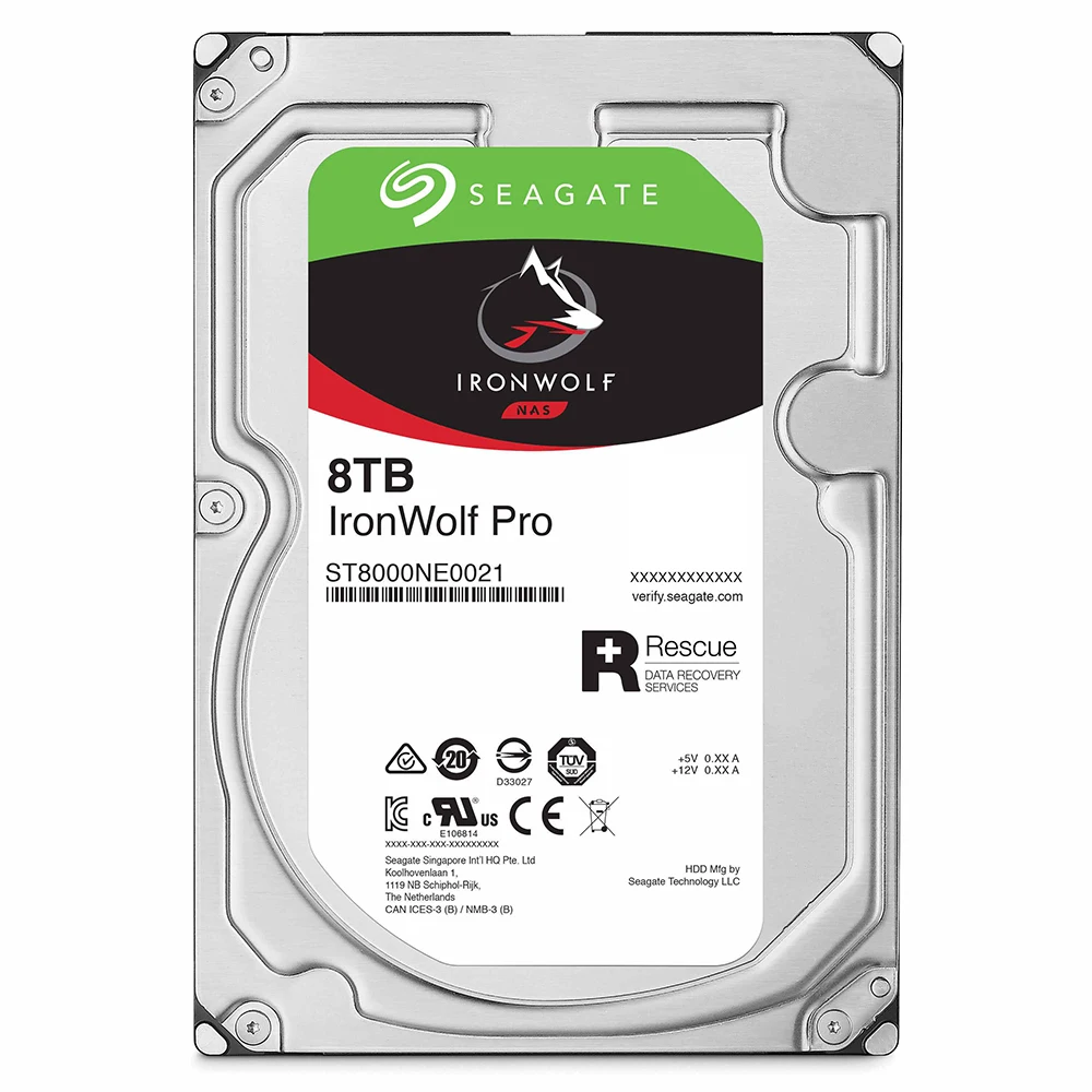 Seagate IronWolf Pro 2TB 4TB 6TB 8TB 10TB 12TB 14TB 16TB NAS Internal Hard Drive–RAID Network Attached Storage Recovery Service