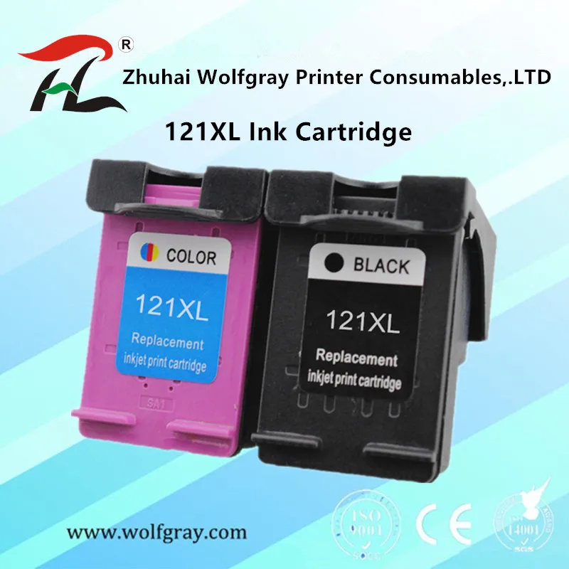 1black 1color Совместимость 121XL переработанного чернильного картриджа для hp 121 для hp 121 с чернилами hp Deskjet D2563 F4283 F2483 F2493 F4213 F4275 F4283 F4583 принтер - Цвет: 1black 1color