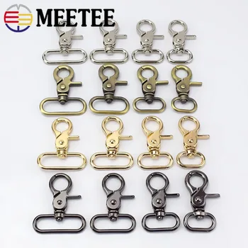 

20pcs Meetee 20-38mm Metal Strap Buckles for Bags Dog Collar Lobster Clasps Swivel Snap Hooks DIY Keychain Sewing Accessories