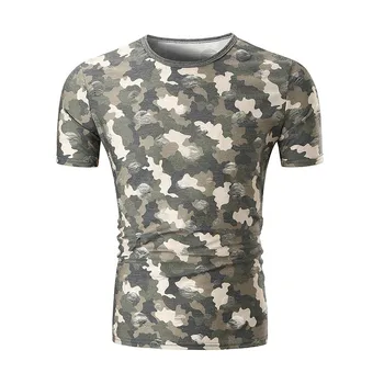 

3672-Summer Men's Short Sleeve Korean Trend Casual Sports Set Men's T-Shirt Student Clothes Summer