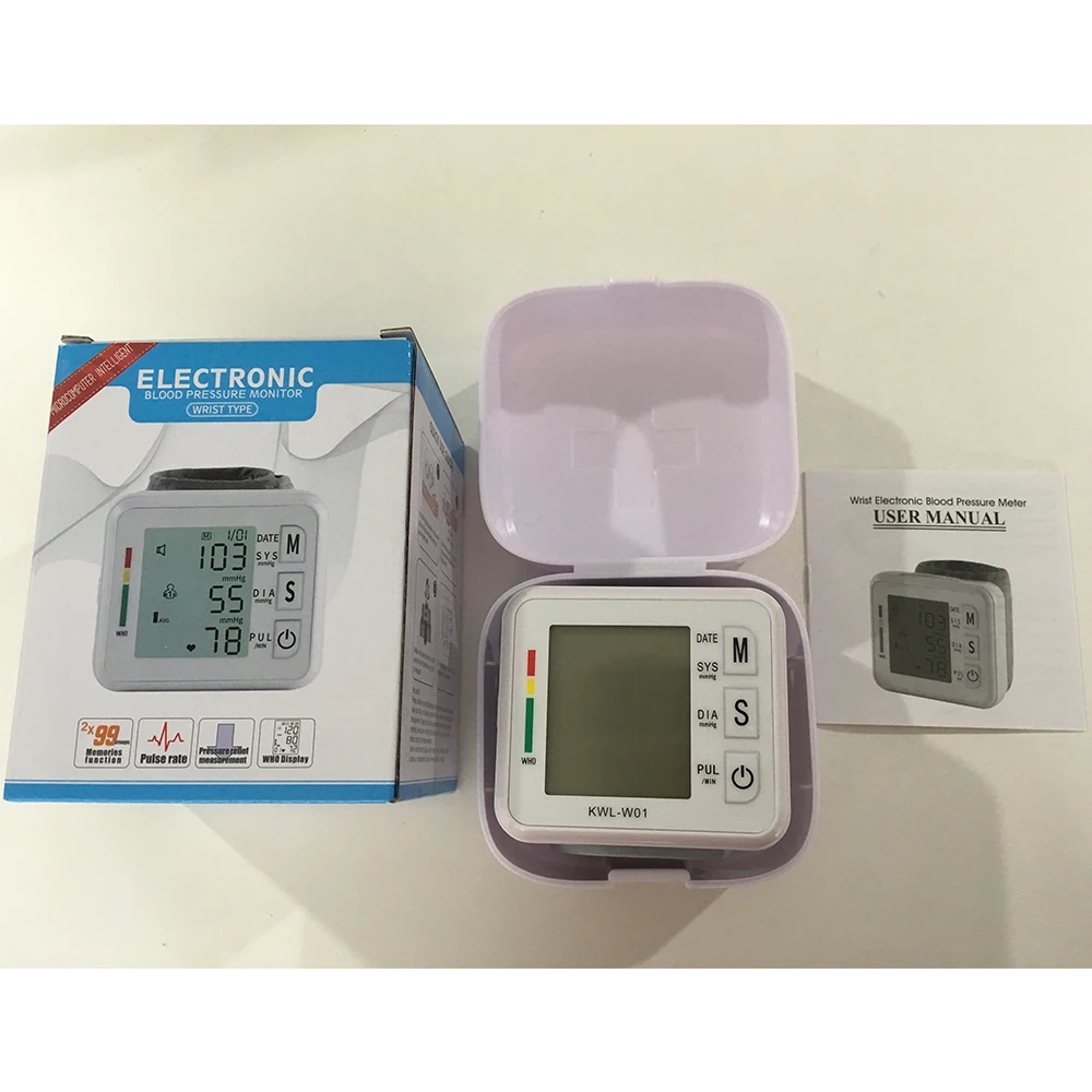 VILECO wrist sphygmomanometer charging Style containing voice sphygmomanometer wiring three color backlit sphygmomanometer