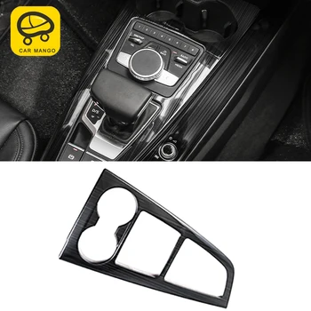 

CarManGo for Audi A4 A5 S4 S5 B9 2017 2018 Car Center Console Gear Panel Trim Cover Frame Sticker Chrome Interior Accessories